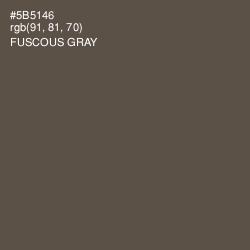 #5B5146 - Fuscous Gray Color Image